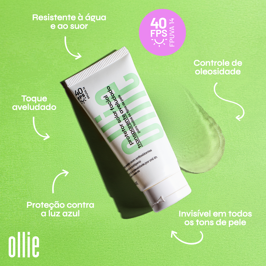 Protetor Solar Transparente Aveludado FPS 40 - Imagem 2